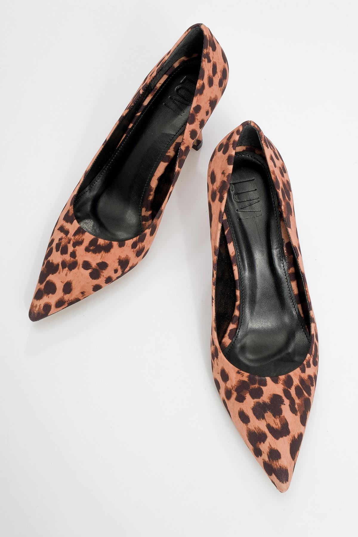 Calse - Black And Yellow Patterned Heeled Shoe (Women)