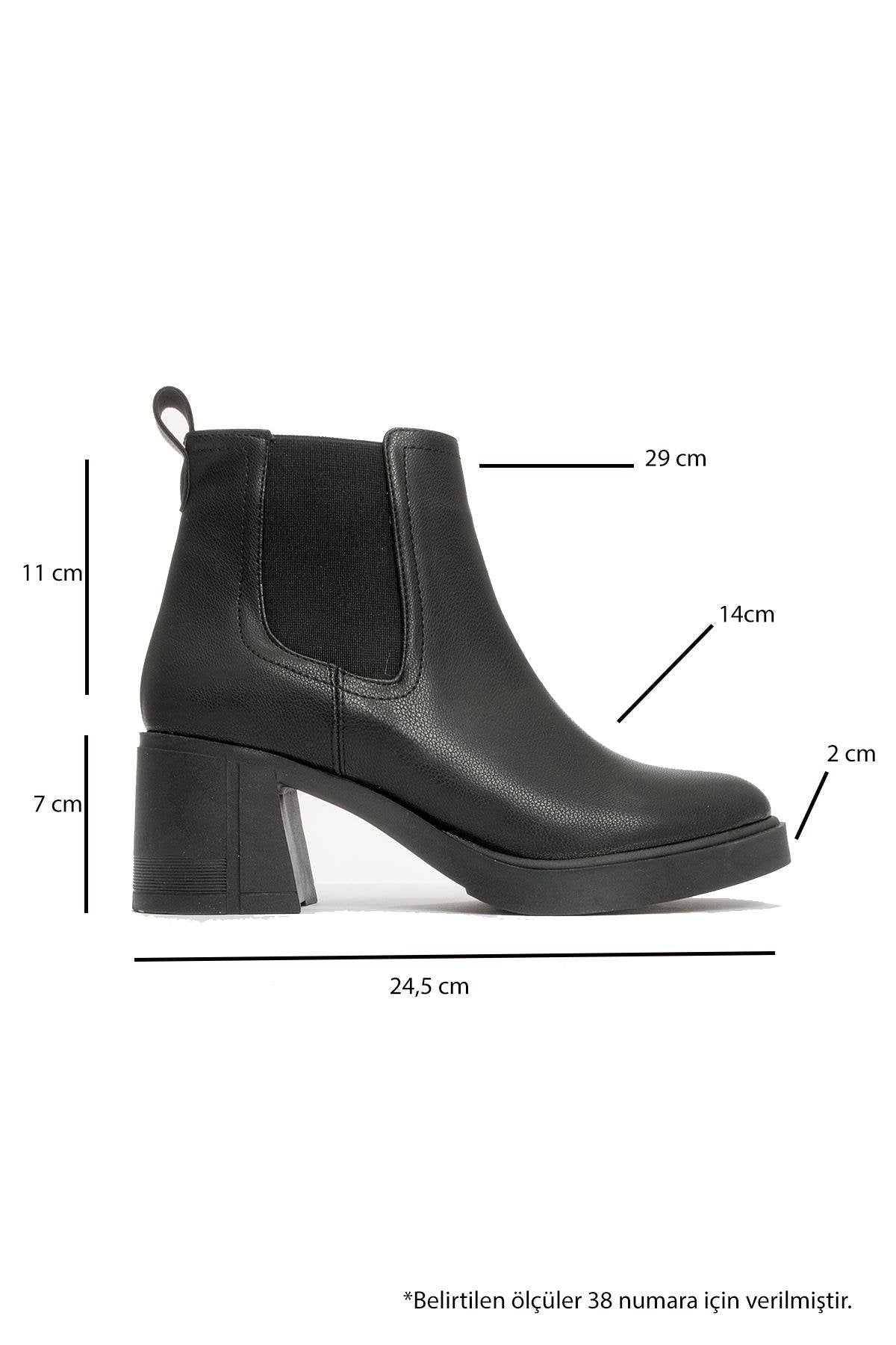 Loves - Black Block Heel Ankle Boot (Women)