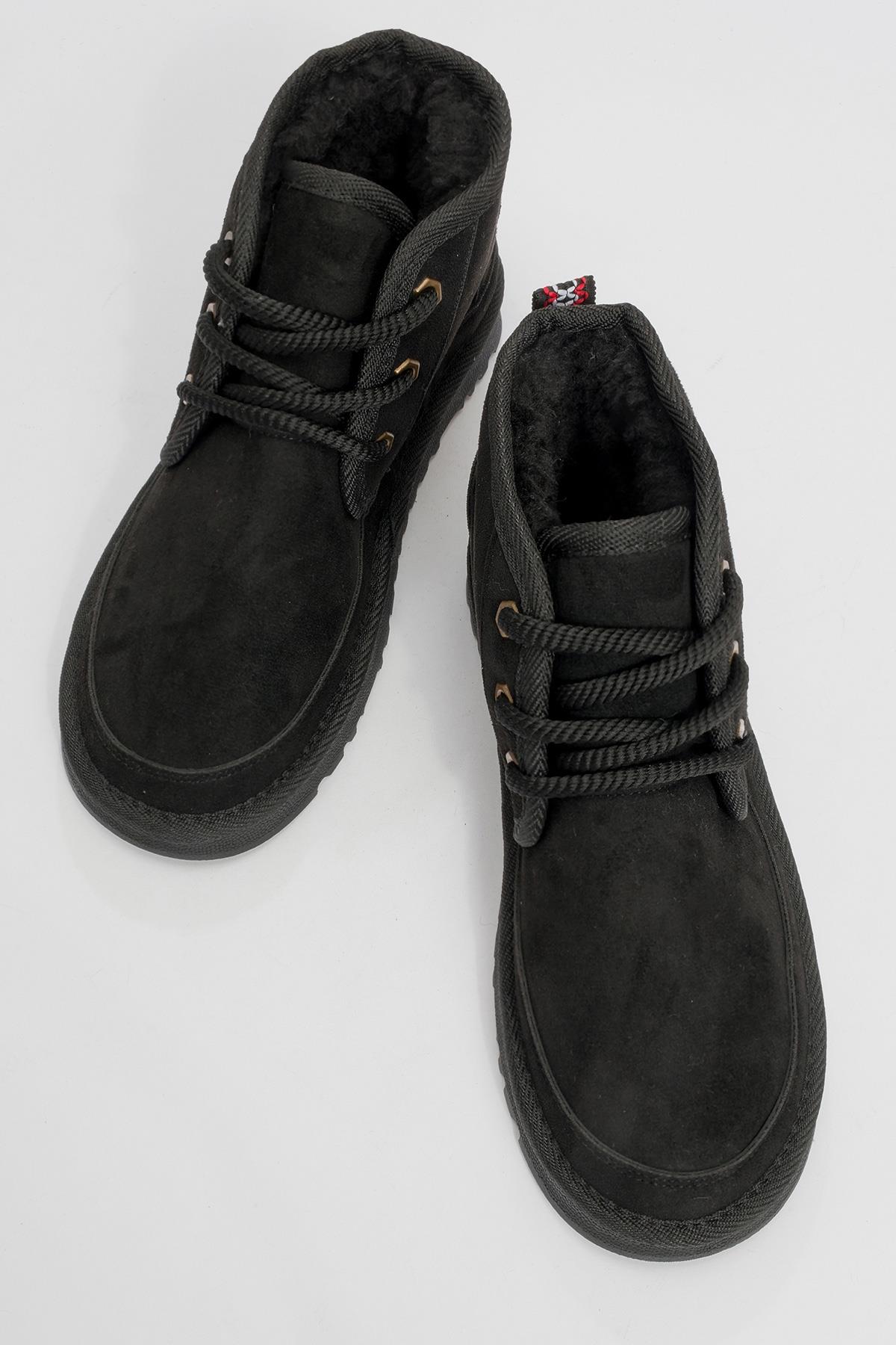 Mingo - Black Lace-Up Sport Boot (Women)