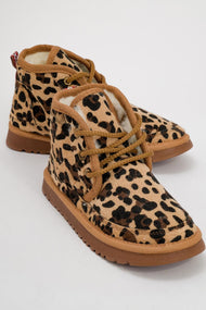 Mingo - Black And Yellow Patterned Lace-Up Sport Boot (Women)