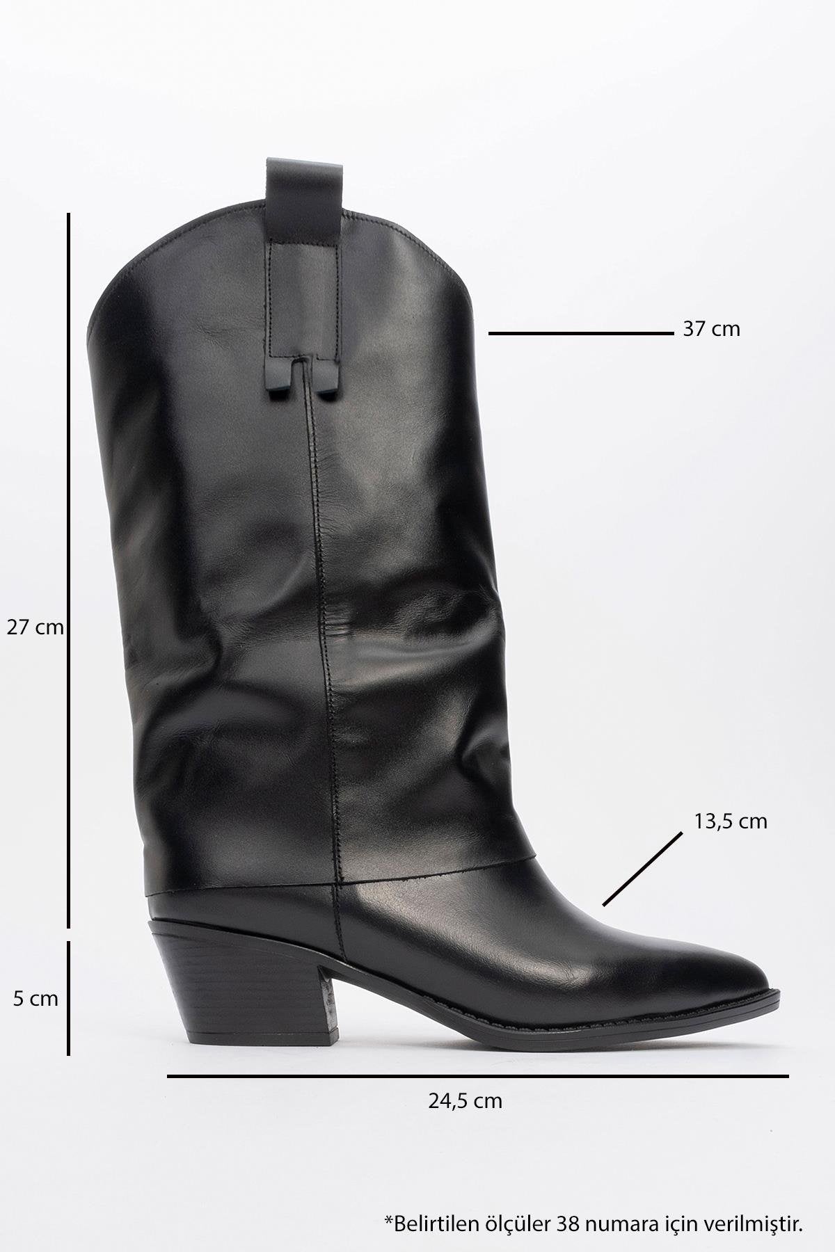 Sojo - Black Genuine Leather Block Heel Ankle Boot (Women)