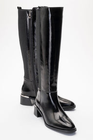 Rochos Black Patent Leather Boot (Women)