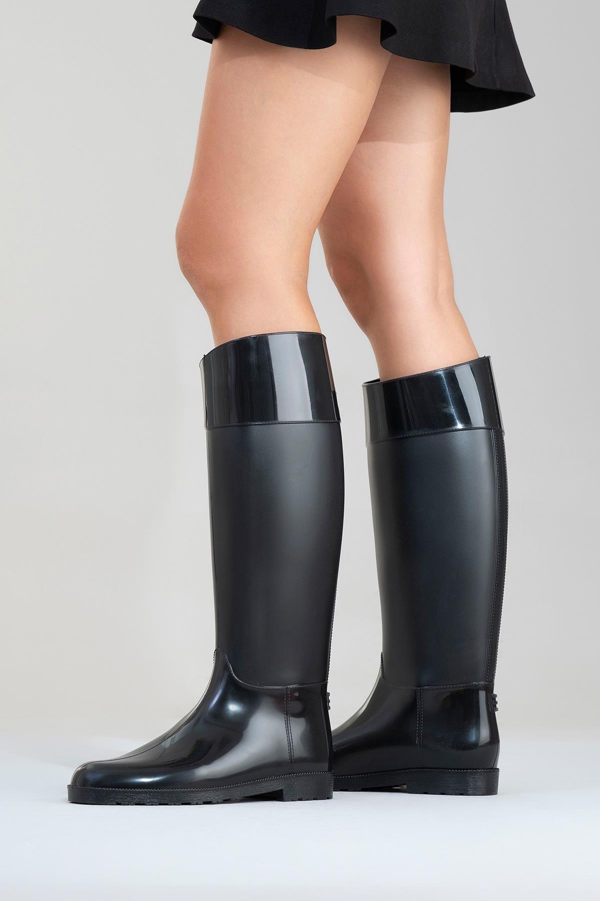Marge - Black Rain Boot (Women)
