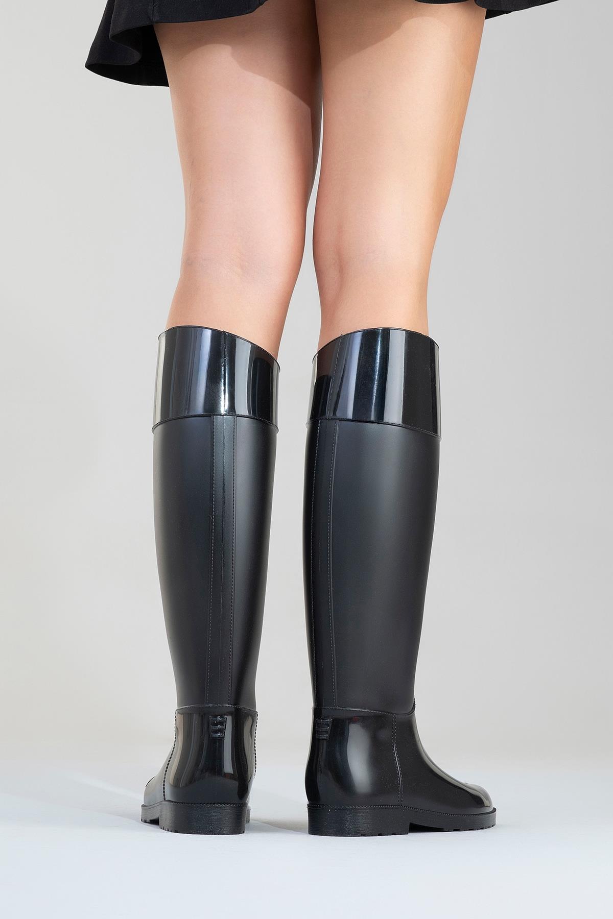Marge - Black Rain Boot (Women)