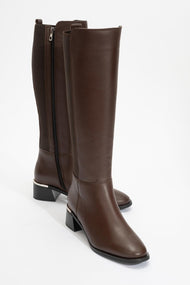 Rochos Brown Leather Boot (Women)