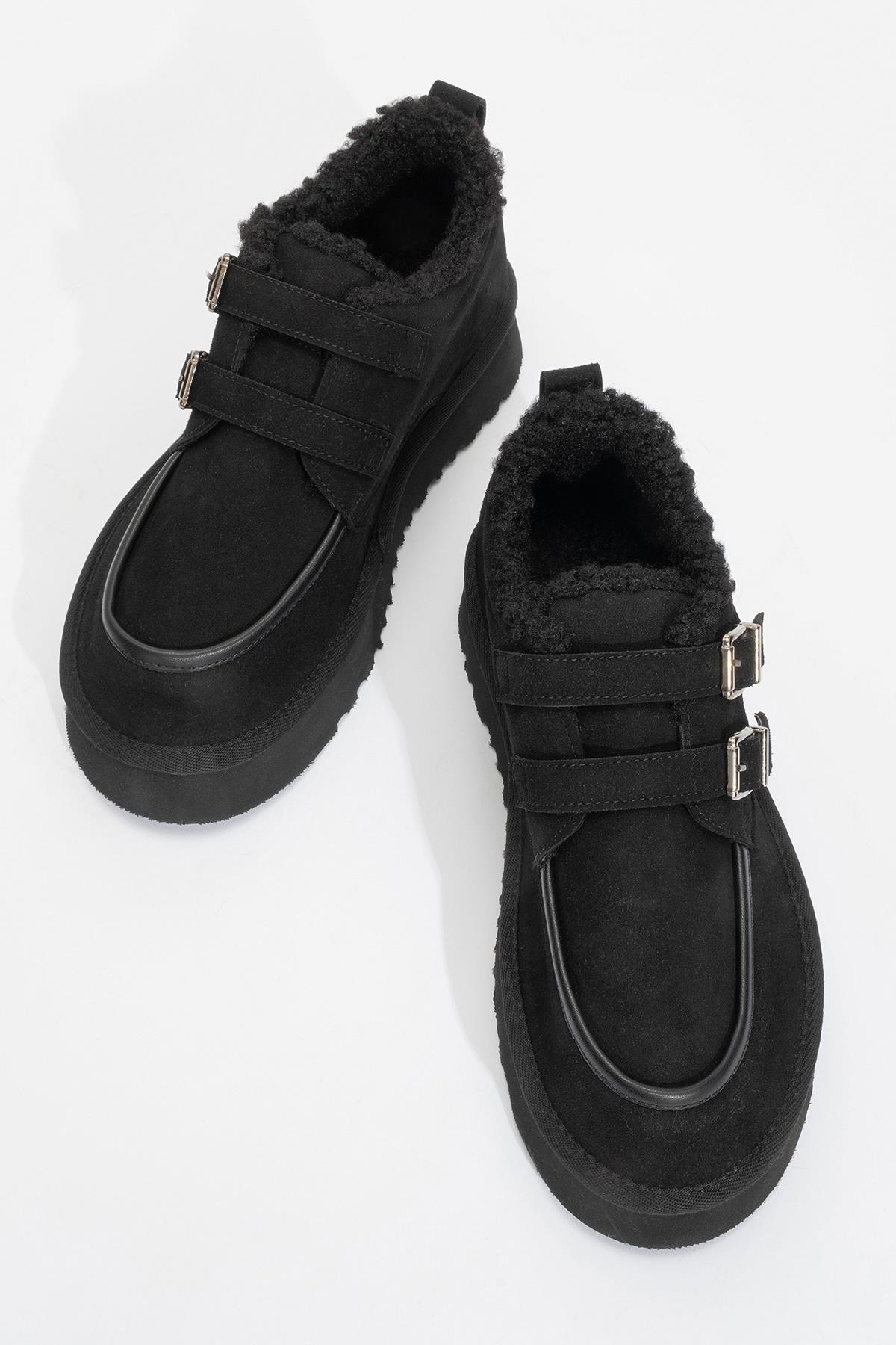 Assos - Black Suede Short Ankle Boot (Women)