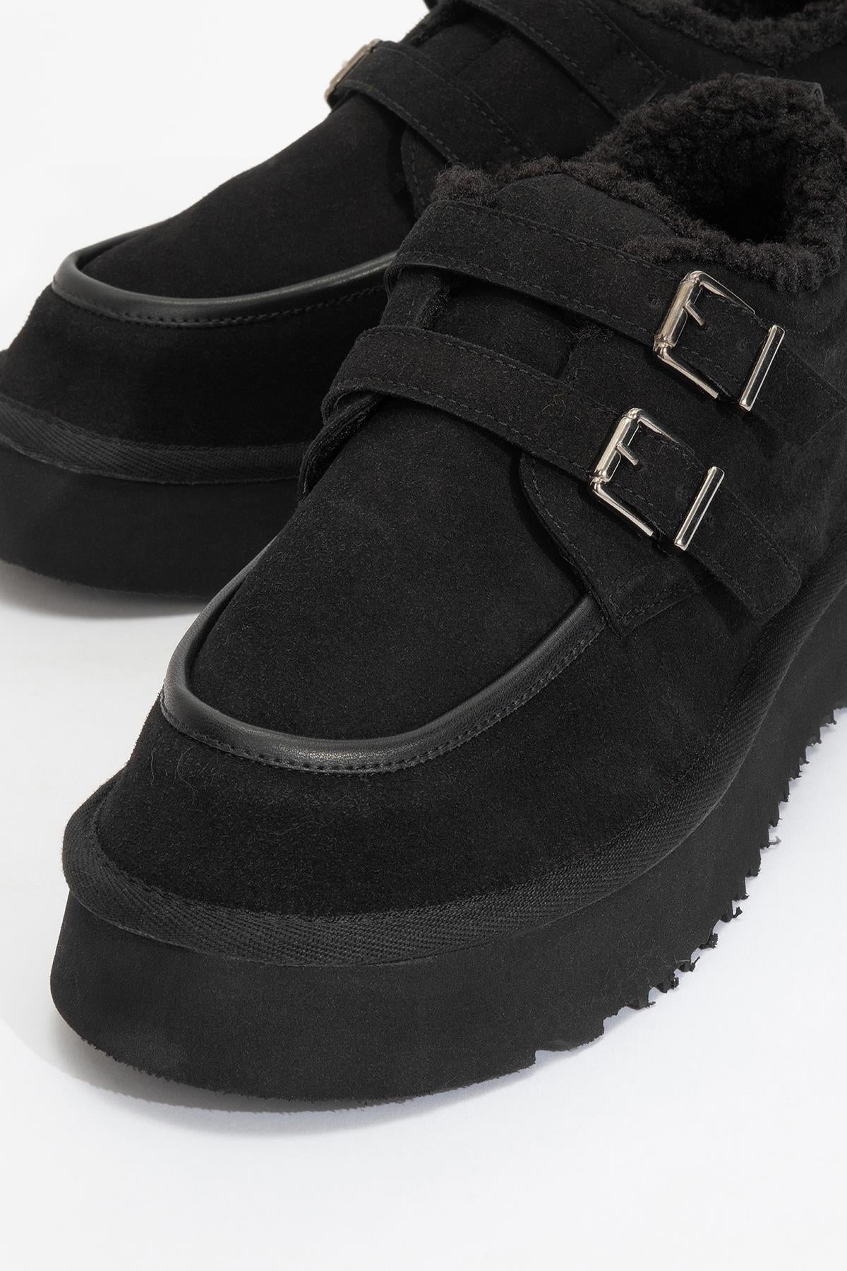 Assos - Black Suede Short Ankle Boot (Women)