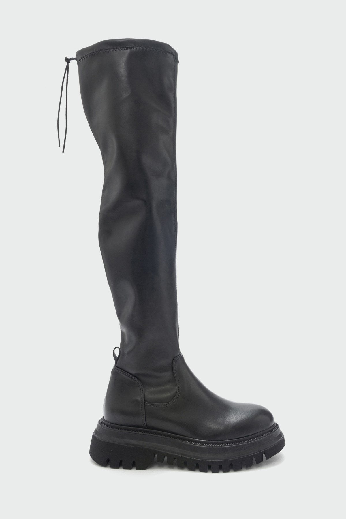 Chip - Black Knee-High Boot (Women)