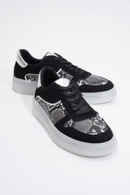 Montero - Black Patterned Sneaker (Women)