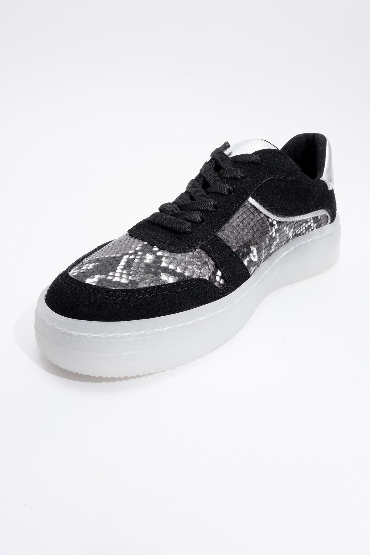Montero - Black Patterned Sneaker (Women)