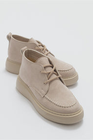 Valve - Beige Suede Boot (Women)