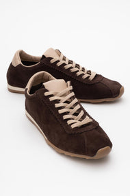 Crea - Dark Brown Leather Sneakers (Women)