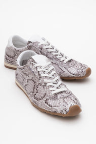 Crea - Gray Croco Leather Sneakers (Women)
