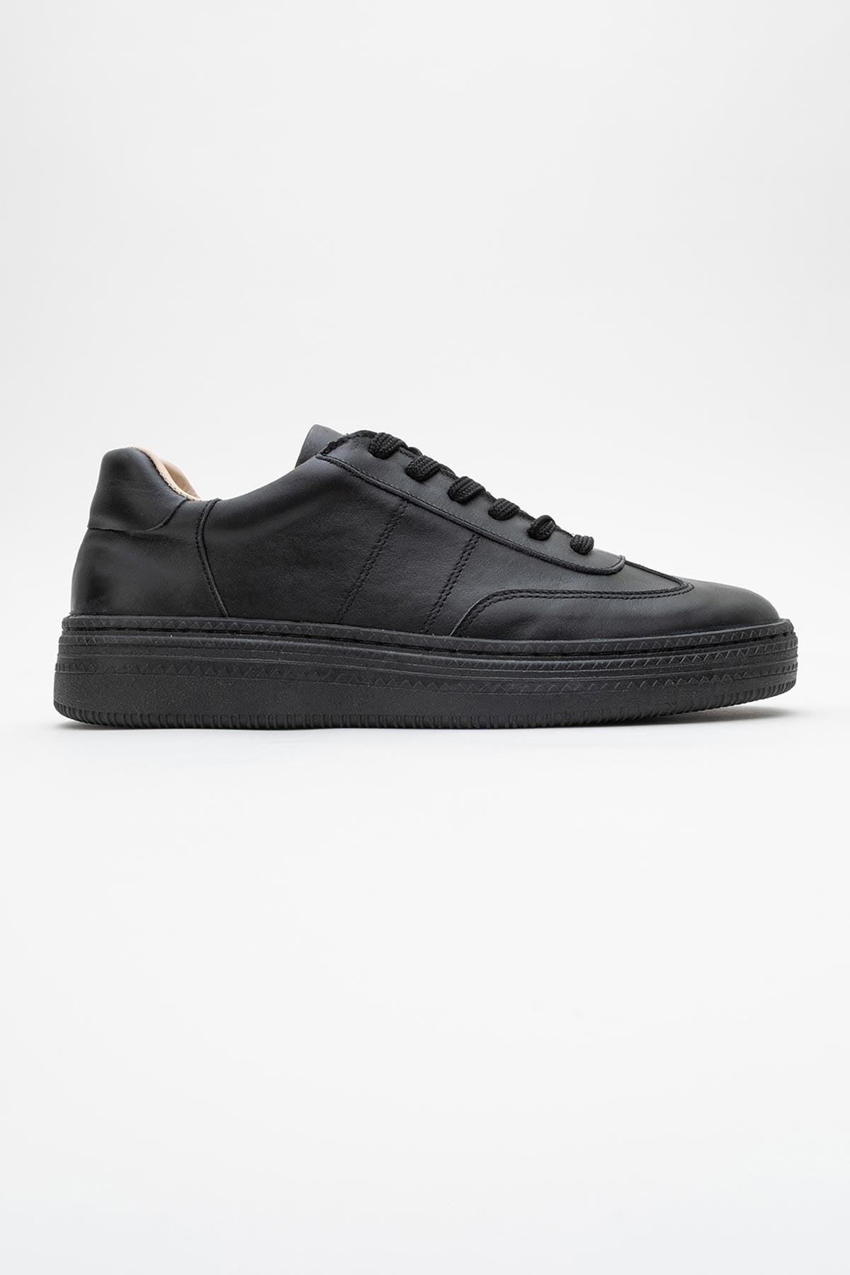 Fiore - Black Leather Sneakers (Women)