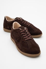 Shiva - Brown Suede Leather Sneakers (Women)