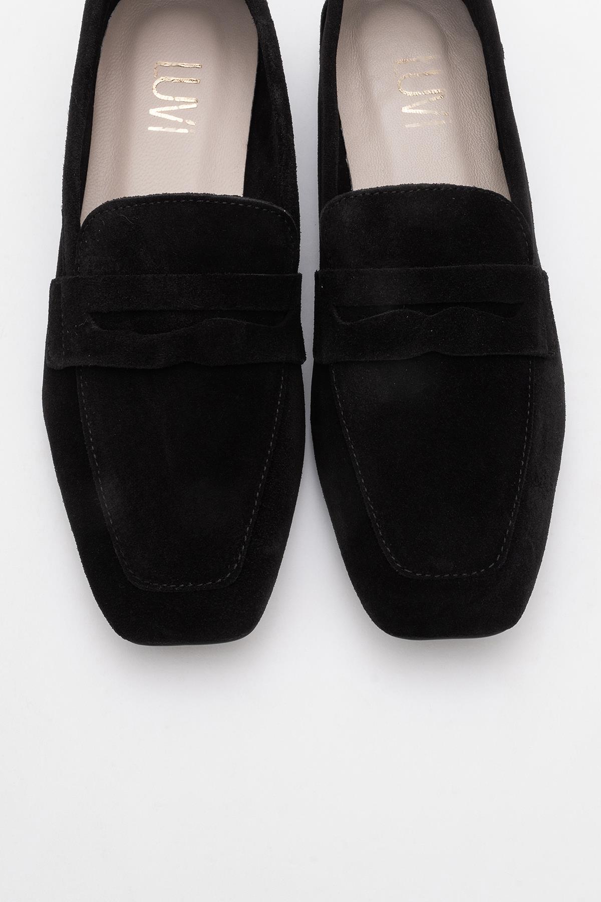 Morne - Black Suede Leather Loafers