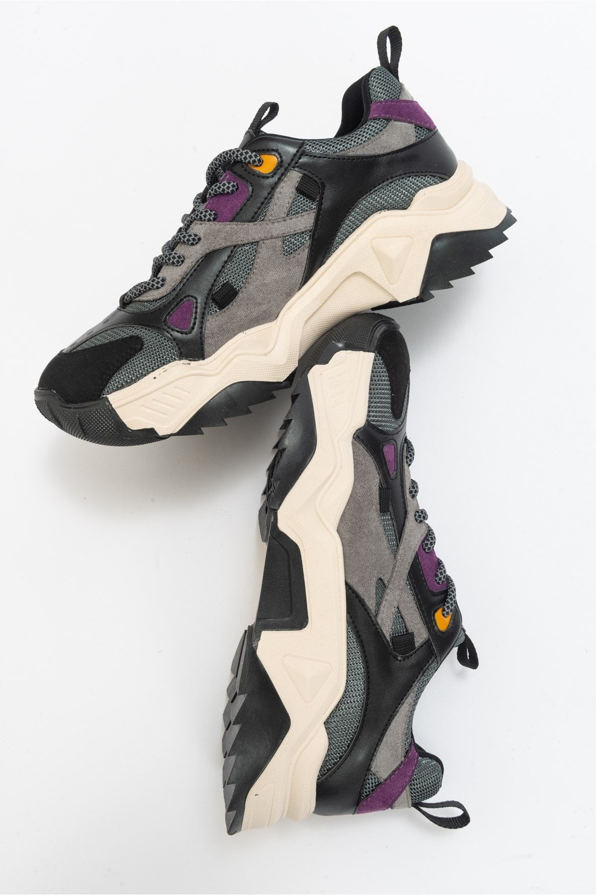 Loretta - Black-Purple Multi Sneaker (Women)