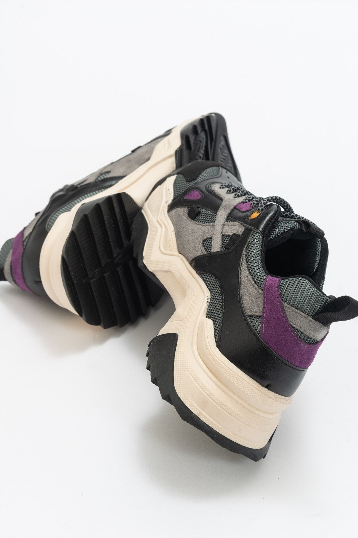 Loretta - Black-Purple Multi Sneaker (Women)