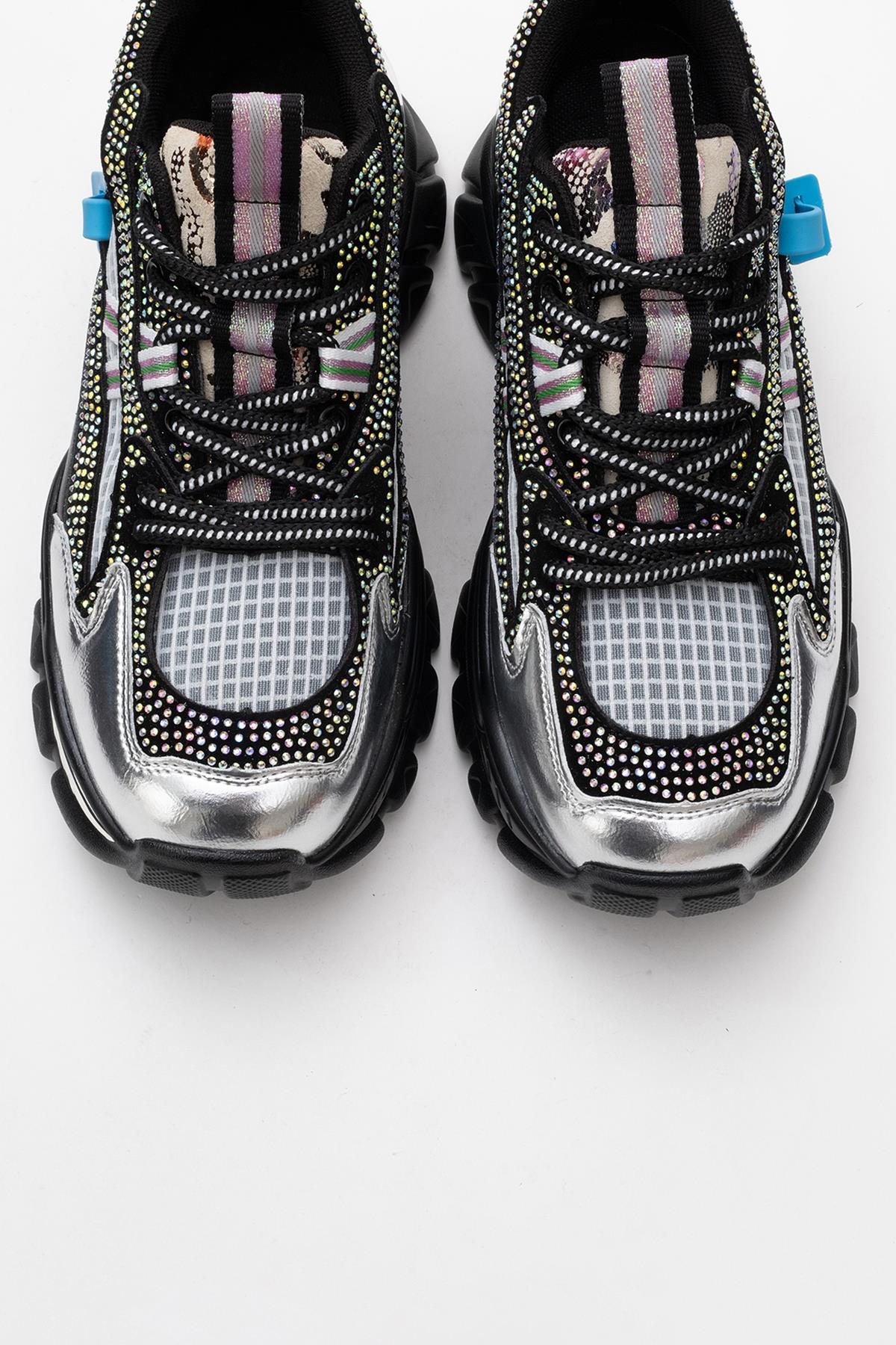 Noi - Black Silver Sneaker (Women)