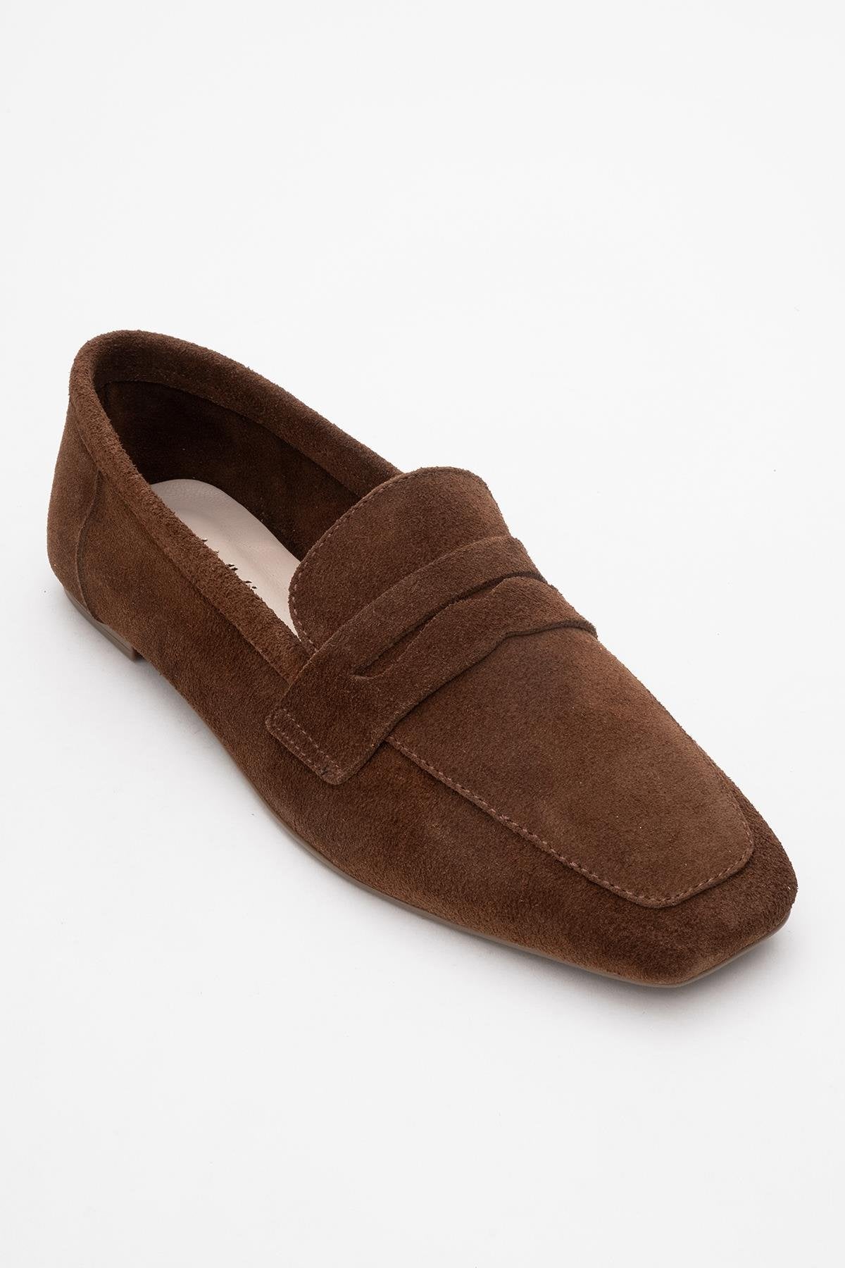 Morne - Brown Suede Leather Loafers (Women)