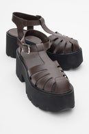 Verua - Brown Platform Sandal (Women)