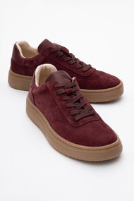 Fiore - Burgundy Leather Sneakers (Women)