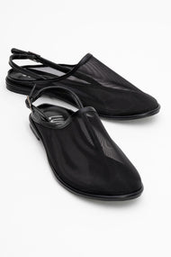 Shen Black Mesh Sandal (Women)