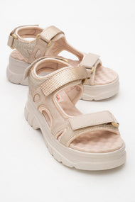 4740 - Beige Rose Strappy Sandal (Women)
