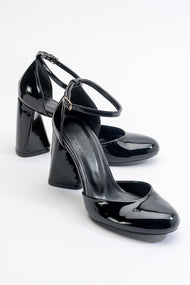 Oslo - Black Heeled Shoe (Women)