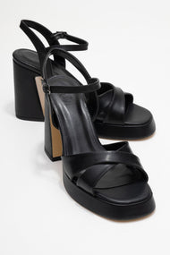 Lello - Black Platform Heel Shoe (Women)