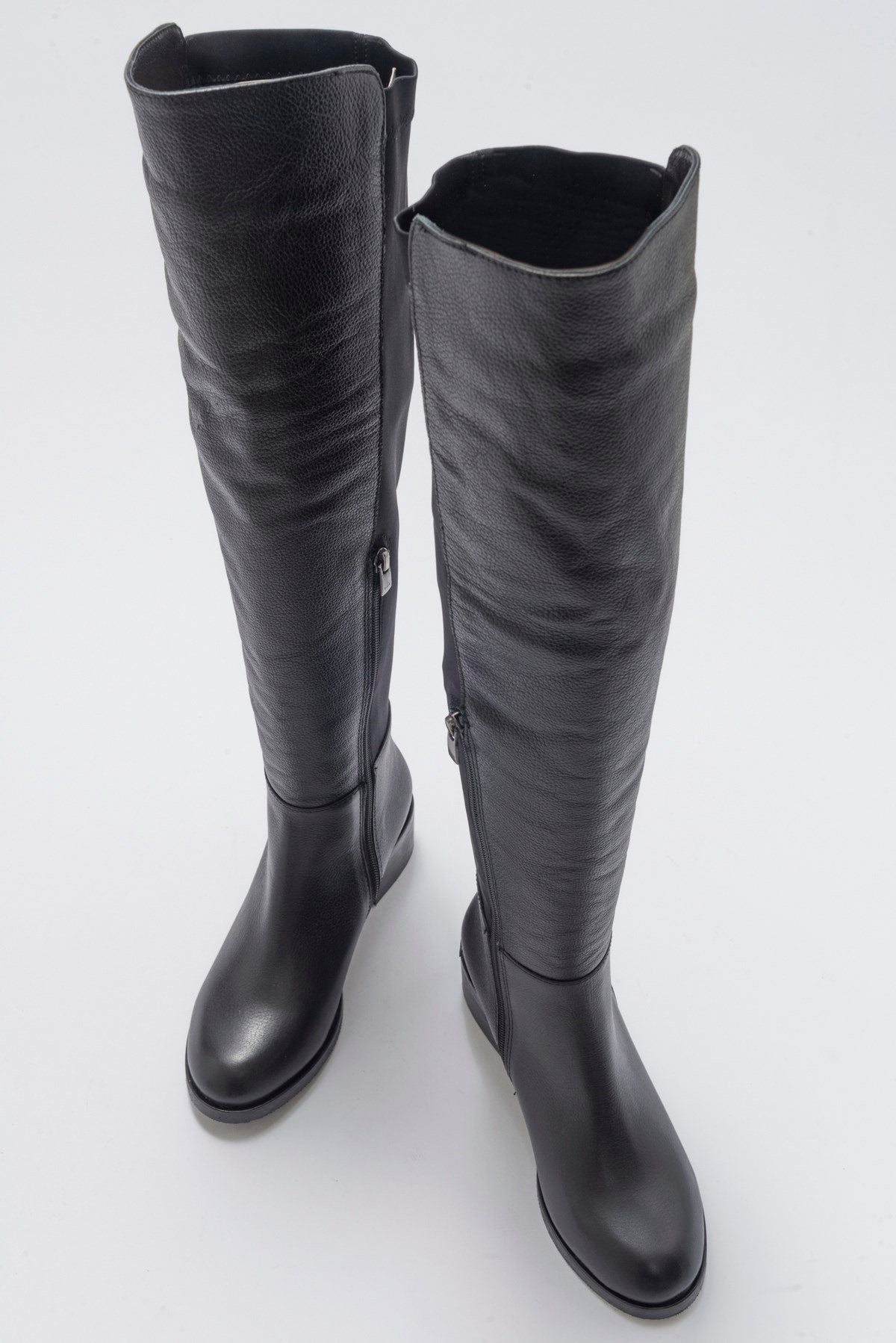 Cassie Black Leather Boot (Women)