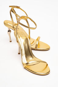 Jasmin - Gold Single-Strap High Heel (Women)