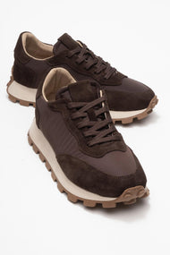 Amanda - Brown Genuine Leather Sneaker (Women)
