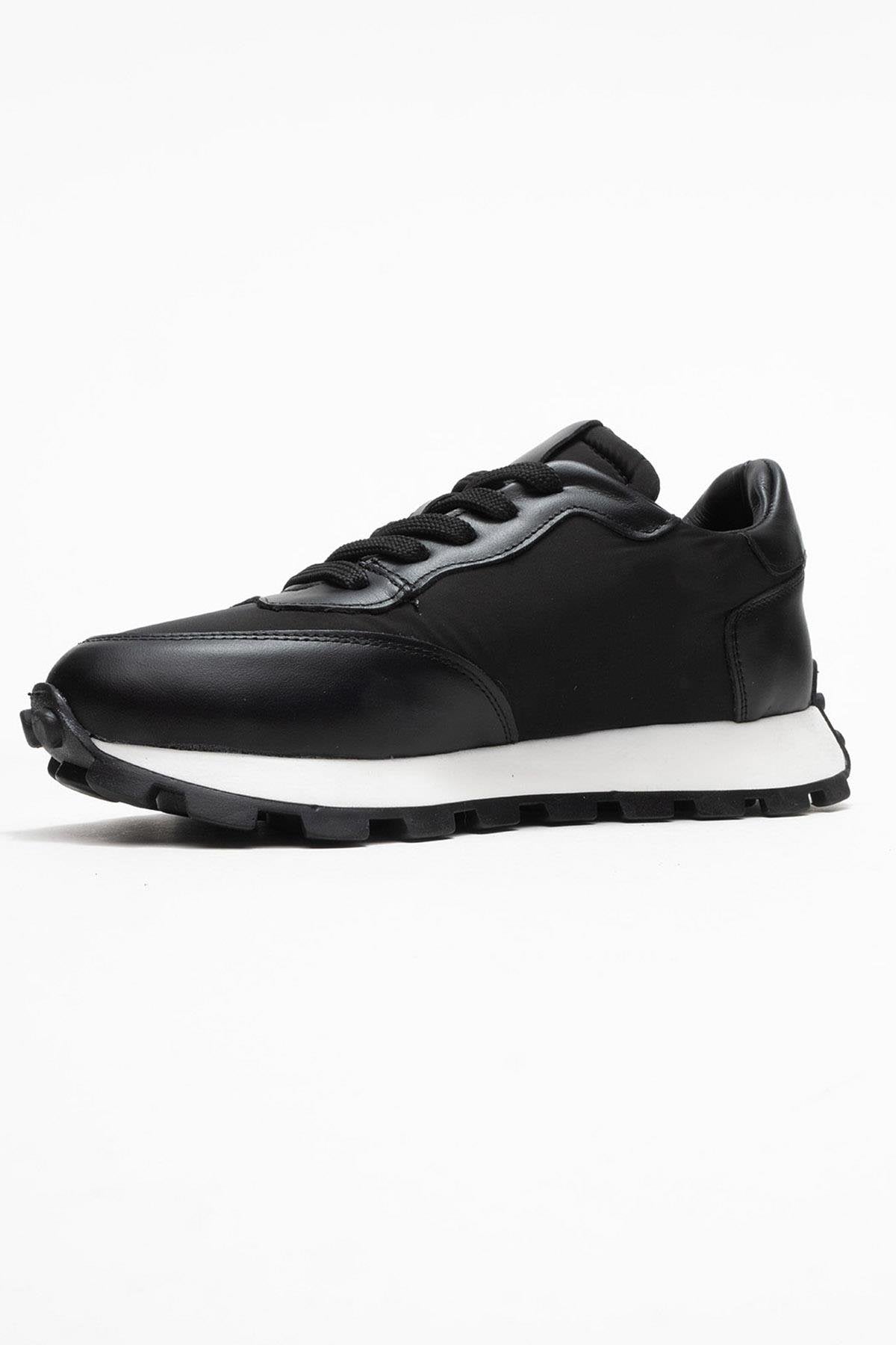 Amanda - Black Genuine Leather Sneaker (Women)