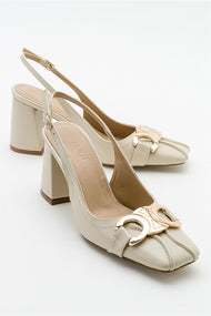 Forlev - Ecru Beige Heeled Shoe (Women)