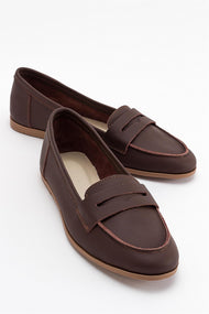 Dorothy - Dark Brown Leather Loafers