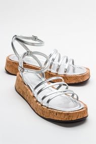 Angela - Metallic Silver Sandal (Women)