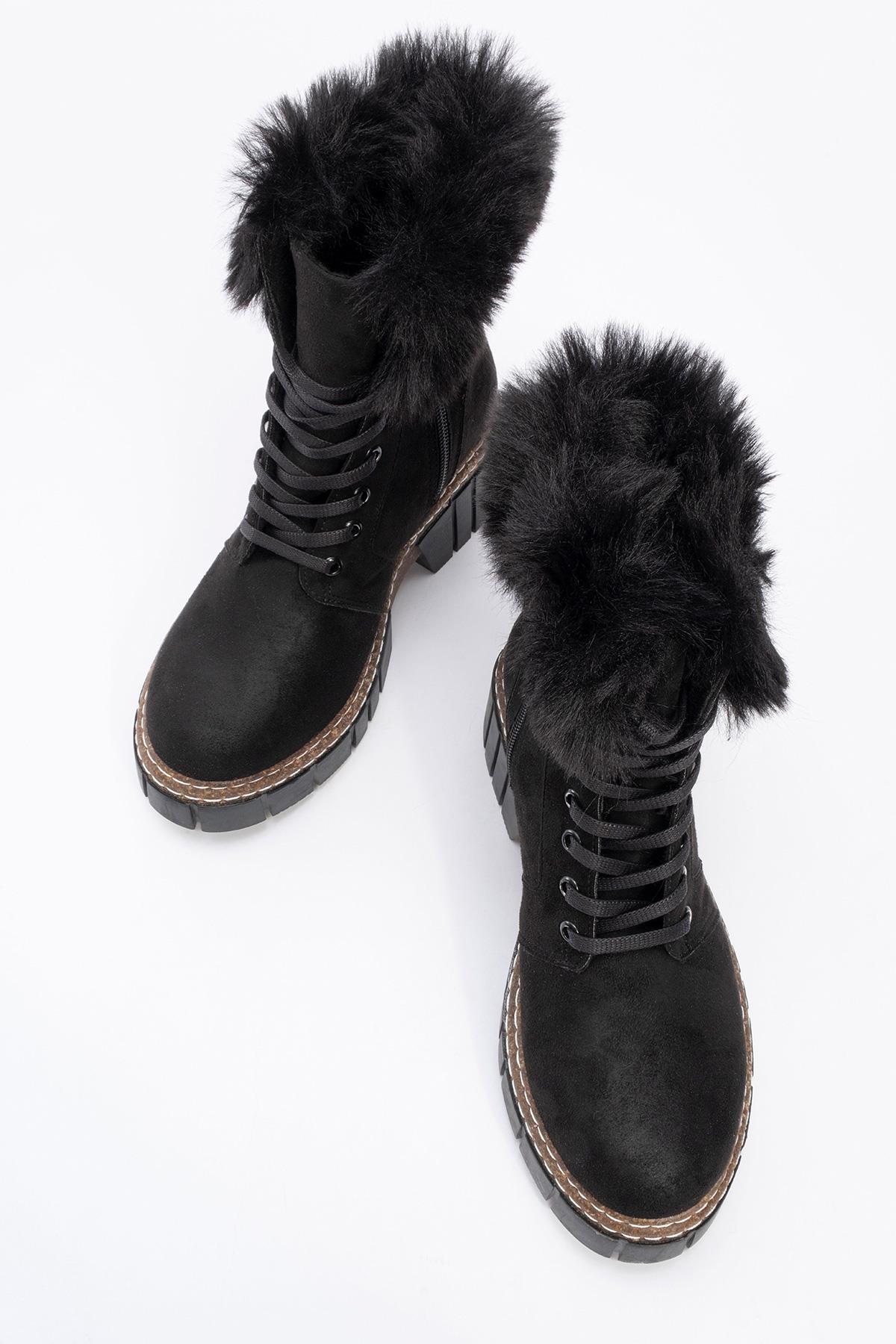 Jayla - Black Suede Boot (Women)