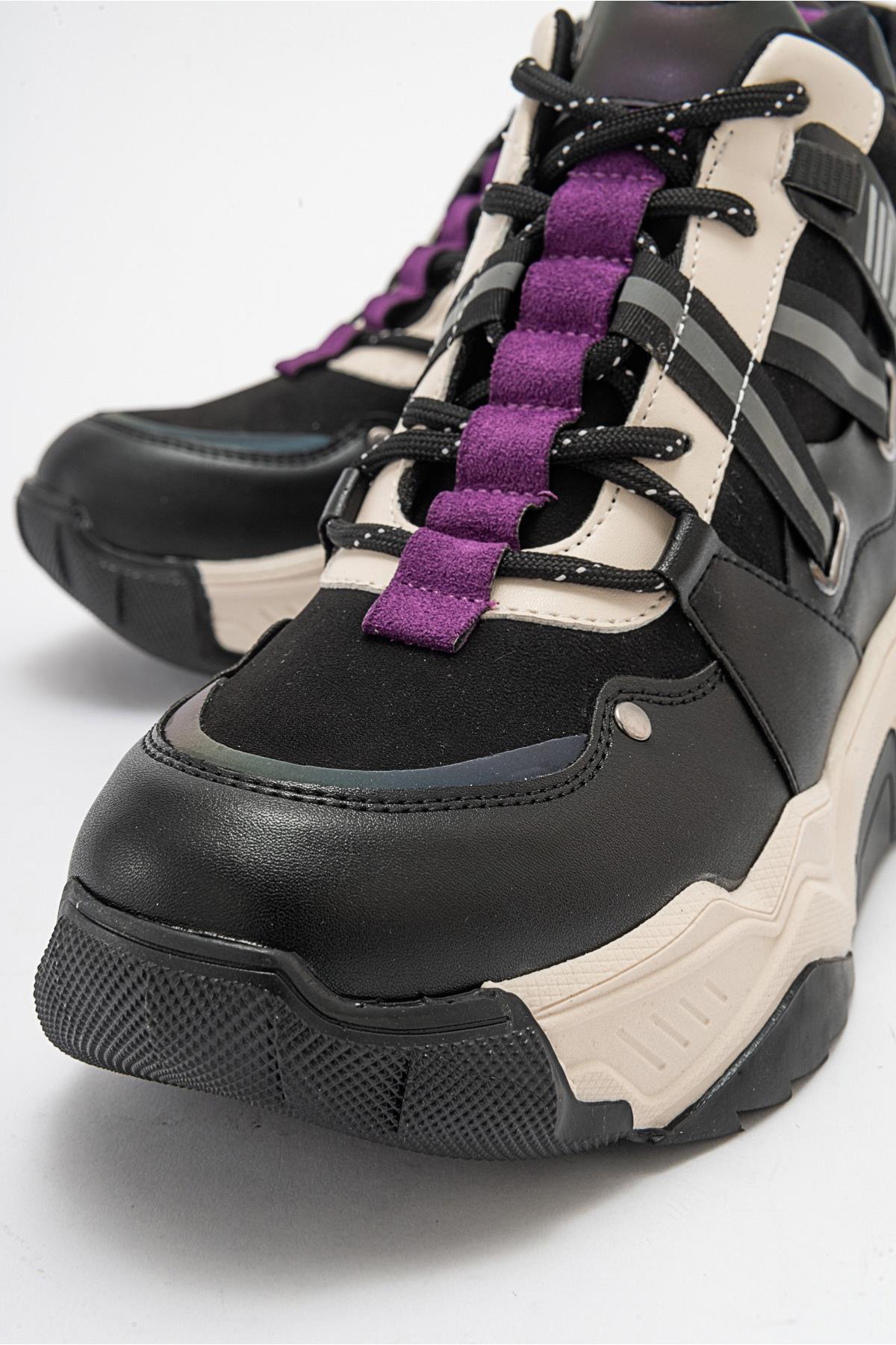 Seraphine - Black Purple Sport Boot (Women)
