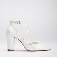 Sina - Ivory Pearl Bridal Heels
