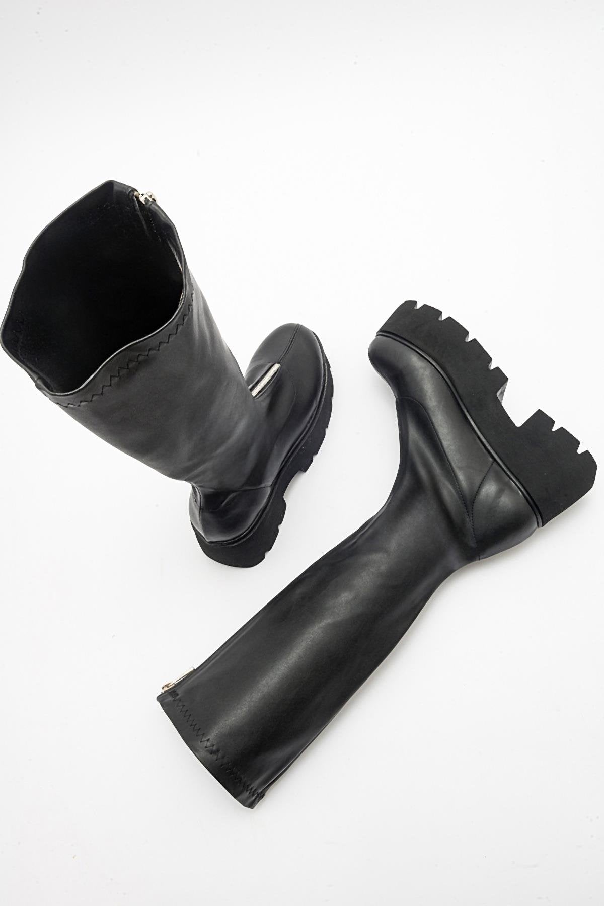 Amaronte - Black Stretch Thick Sole Boot (Women)