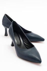 Pedra - Navy Heeled Shoe (Women)