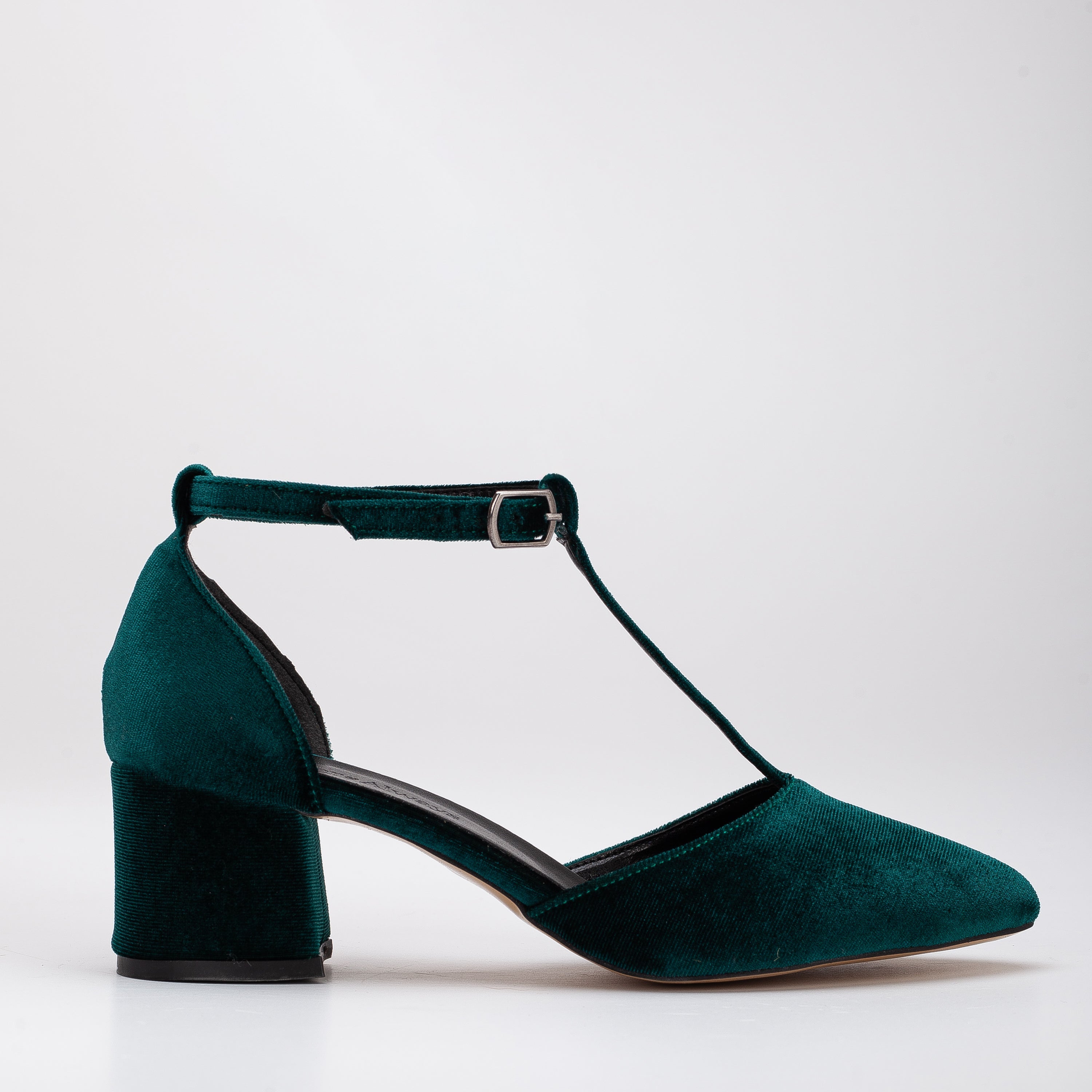 Anicette - Emerald Green Velvet Shoes