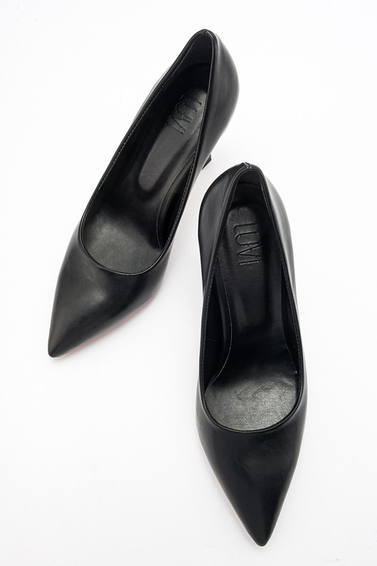 Forest Black Cilt Pointed Toe Pump (Women)