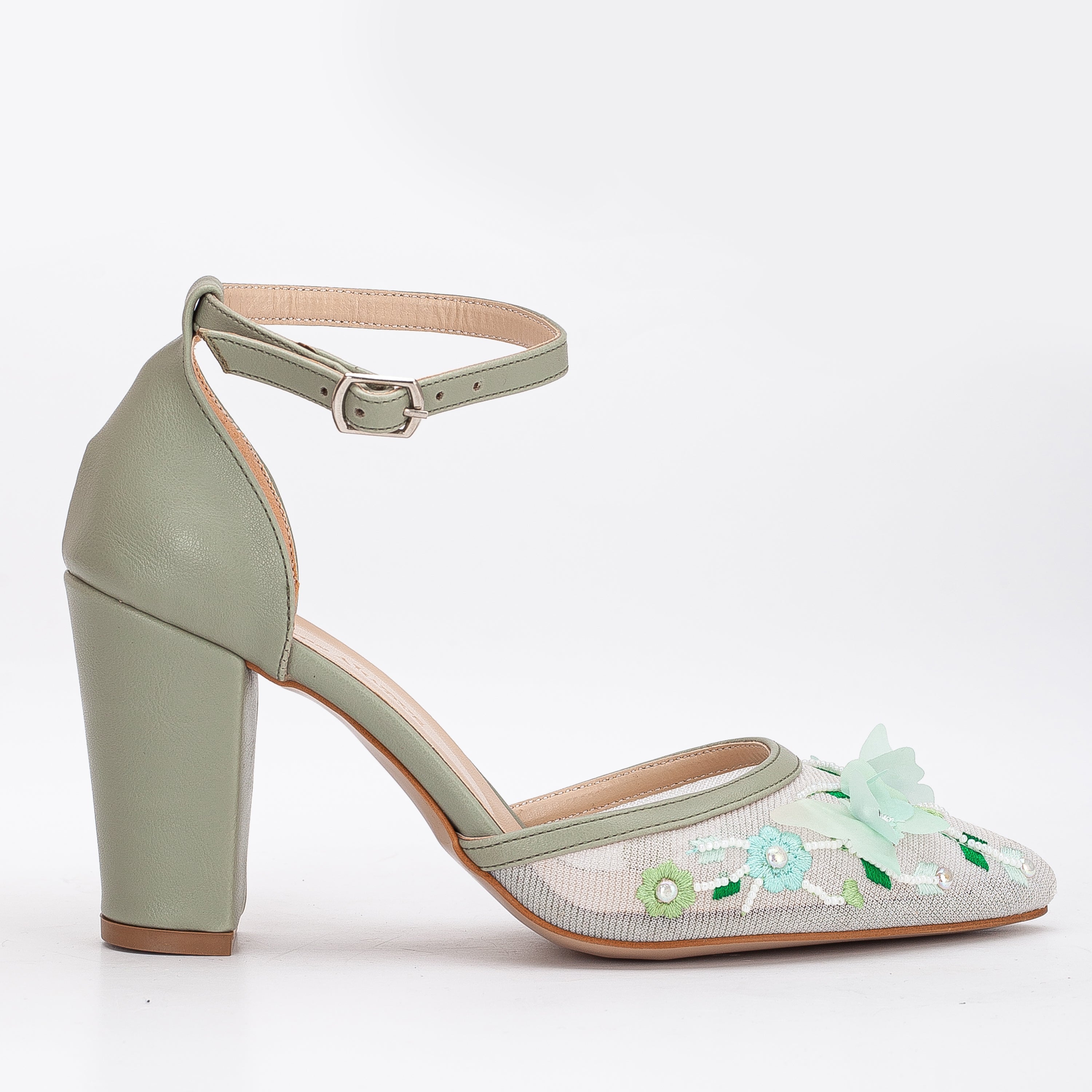 Green Bridal Heels | Forever & Always Shoes 6 Green Bridal Heels | Forever & Always Shoes 6