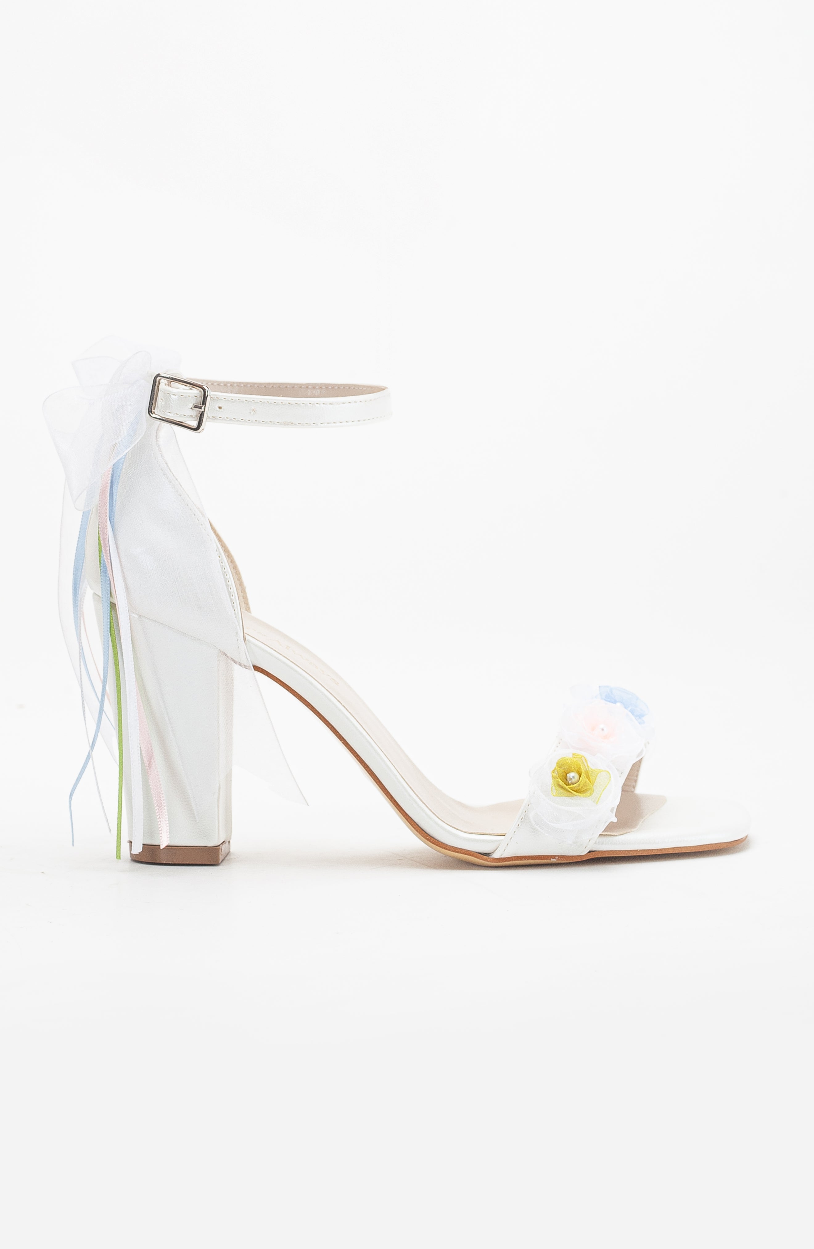 Nikki - Ivory Lace Bridal Sandals with Pearls