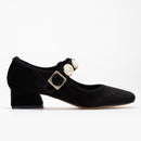 Macbeth - Black Velvet Mary Jane Shoes