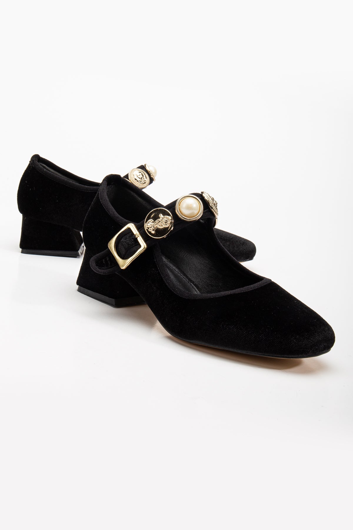 Macbeth - Black Velvet Mary Jane Shoes