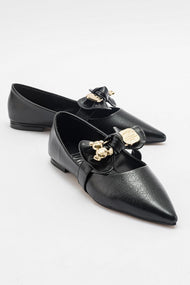 Helsi - Black Ballet Flat (Women)