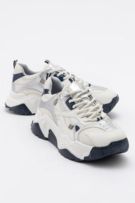 Loretta - White-Navy Sneaker (Women)